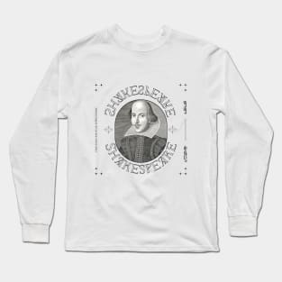 Shakespeare design art Long Sleeve T-Shirt